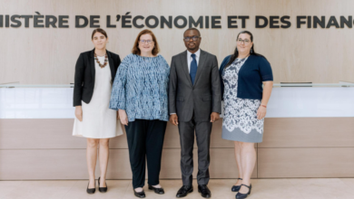 Photo of Le Ministre d’Etat, Ministre de l’Economie et des Finances en charge de la Coopération reçoit Mme Lee-Anne Hermann, Ambassadrice du Canada au Burkina Faso et au Bénin, en fin de mission